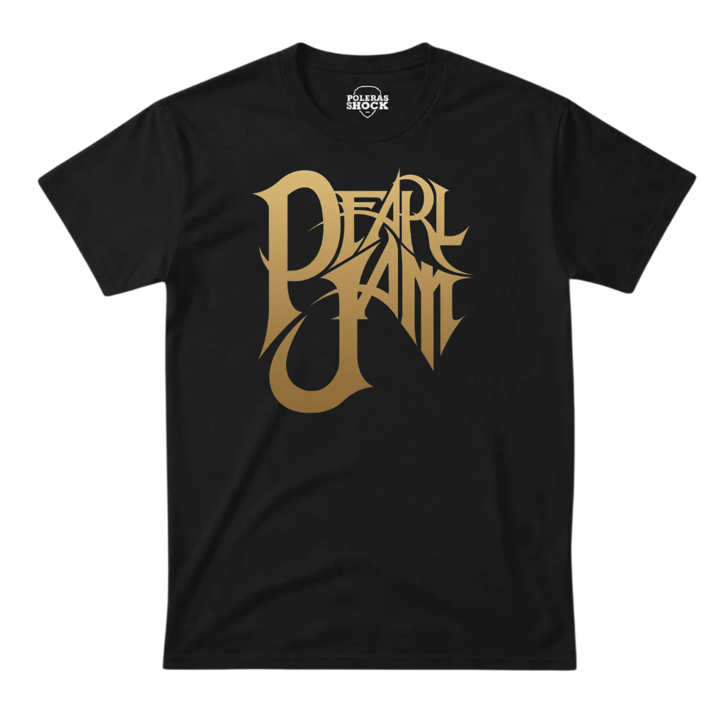 Pearl Jam Logo Dorado