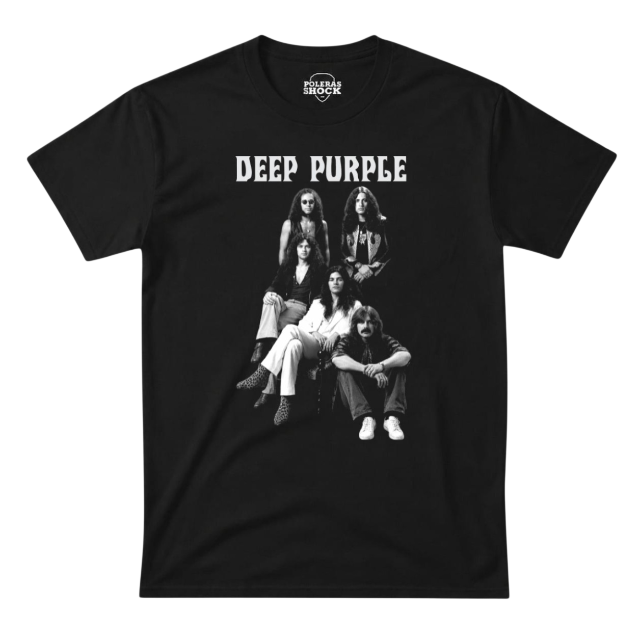 Deep Purple - Formación Clásica (Blanco y Negro)