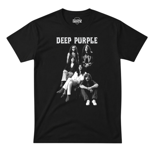 Deep Purple - Formación Clásica (Blanco y Negro)