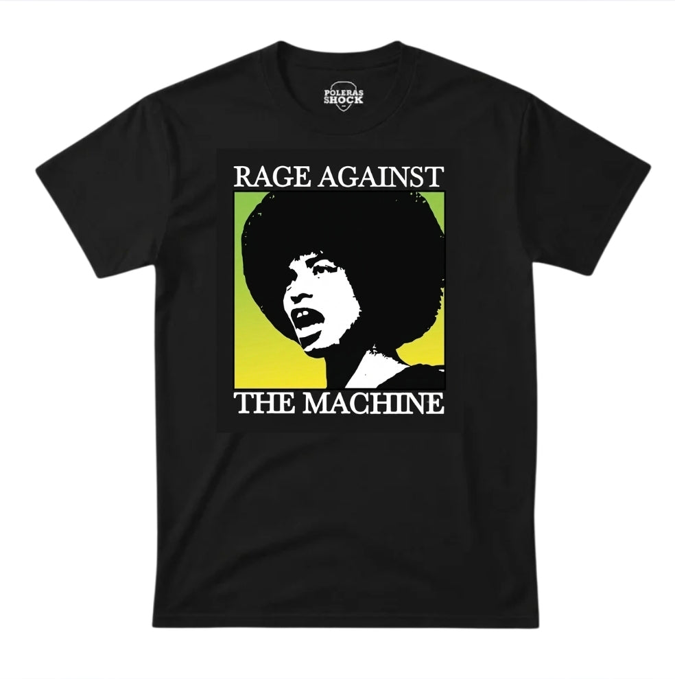 Polera MC Negra Rage Against The Machine Angela Davis