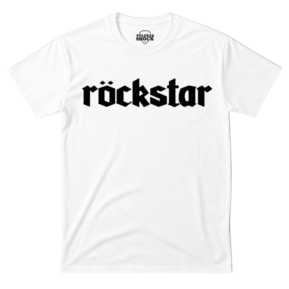 Polera MC Blanca Gustavo Cerati Rockstar