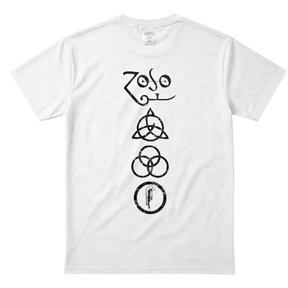Polera Led Zeppelin Runas (Blanca)