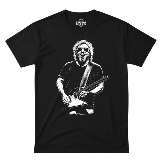 Polera MC Negra Sammy Hagar Guitarra Vintage