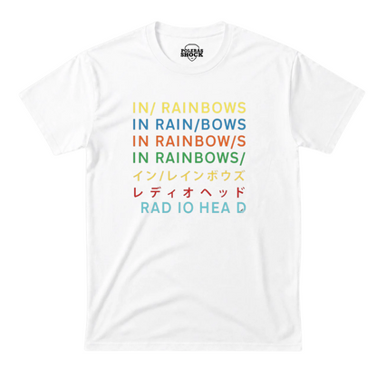 Polera MC Blanca Radiohead In Rainbows