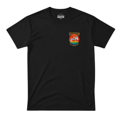 Polera Led Zeppelin US Tour 1975 Logo Pecho