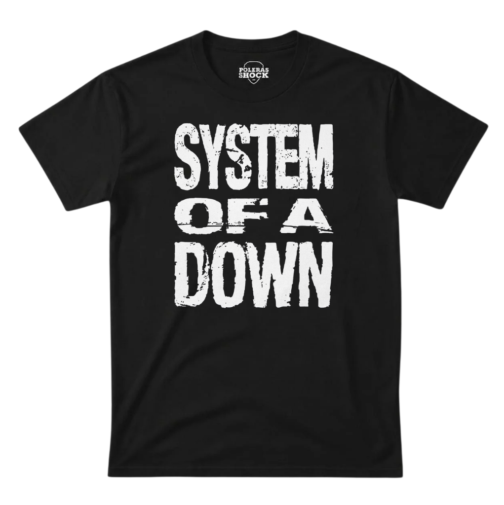 Polera MC Negra System Of A Down Logo
