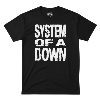 Polera MC Negra System Of A Down Logo