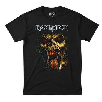 Polera Algodón Negro - Iron Maiden (Eddie Clásico)
