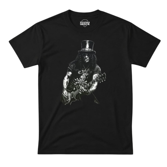 Slash - Guitarrista Guns N' Roses (Estilo Blanco y Negro)