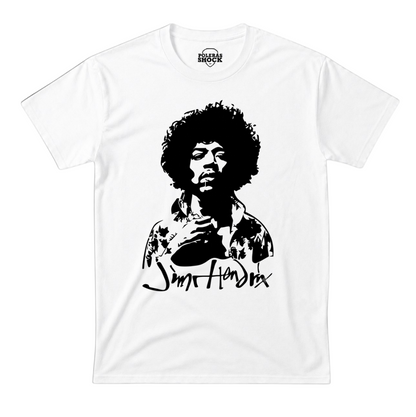 Polera MC Blanca Jimi Hendrix