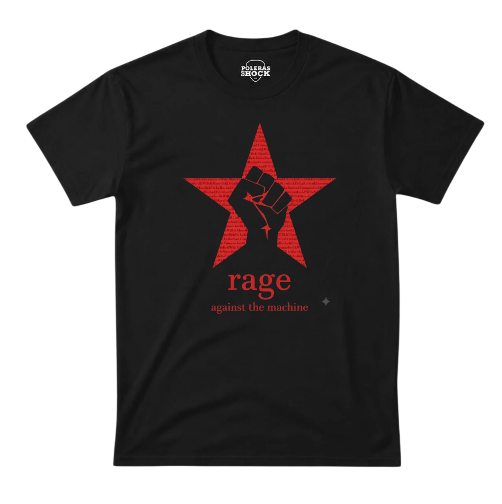 Polera MC Negra Rage Against The Machine