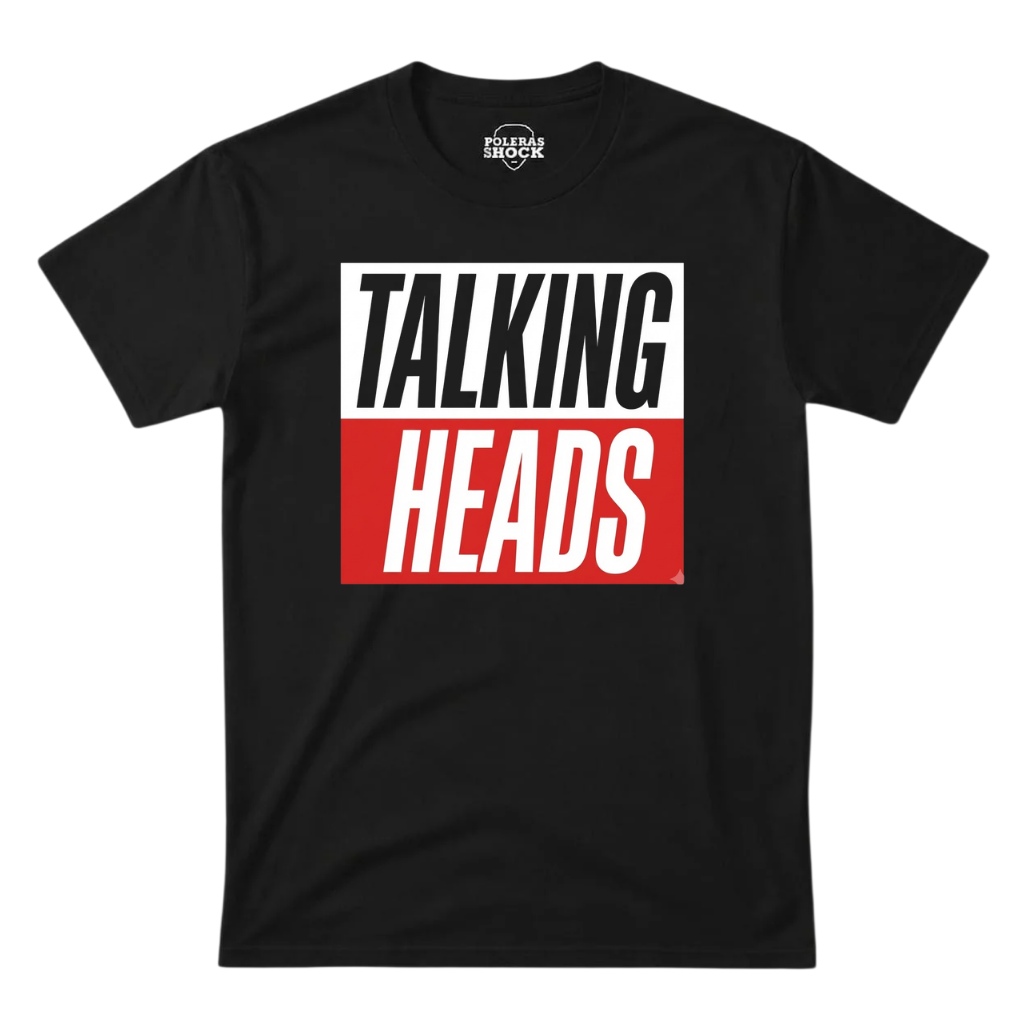 Polera MC Negra Talking Heads