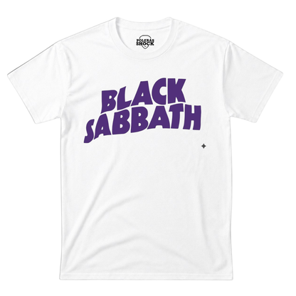 Polera Black Sabbath Logo (Blanca)