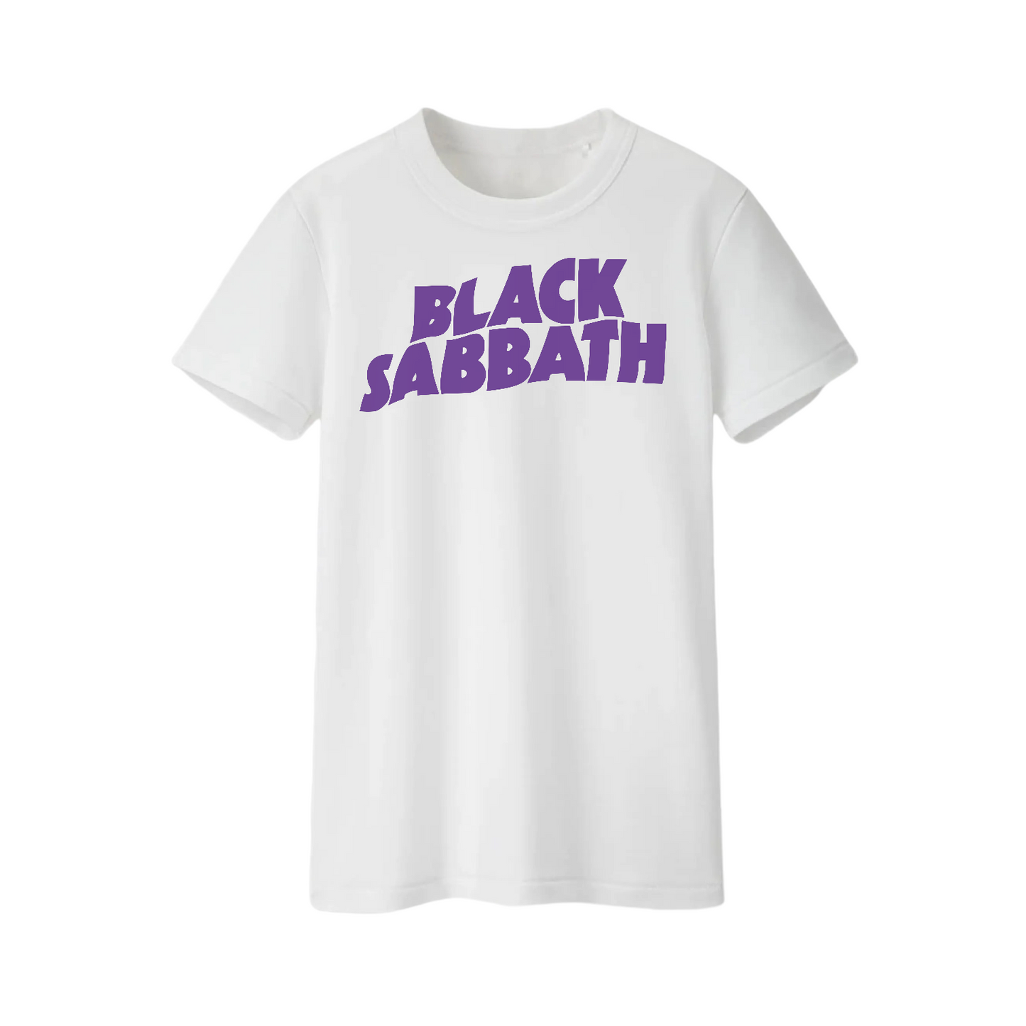 Polera Black Sabbath Logo (Blanca)