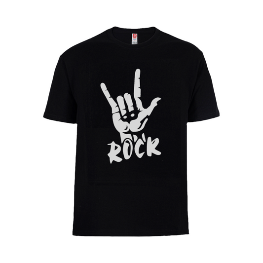 Polera Mano Rock (Negra)