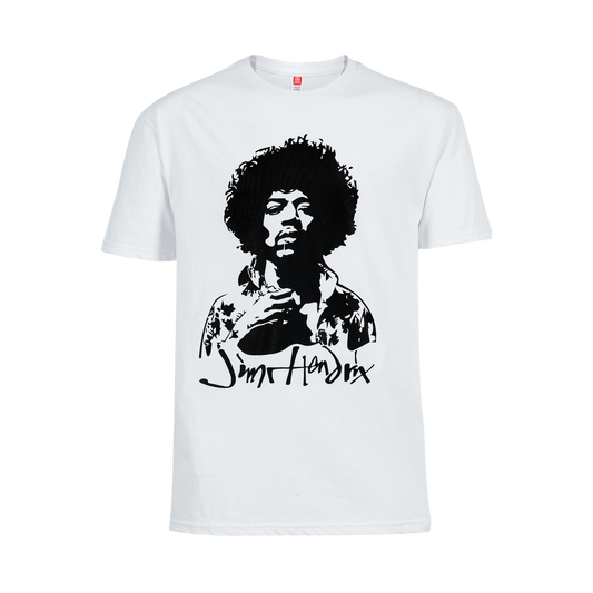 Polera Jimmy Hendrix (Blanca)